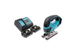 Makita Djv 180 Sax Seghetto Alternativo A Batteria 18 V 135 Mm + 2X Batteria 2,0 Ah + Caricabatteria