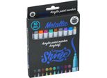 Set Di Pennarelli Metallizzati Multicolore 10 Pezzi