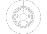 2X Disco Freno Trw DF6954S Per Land Rover Range Rover Sport (L494) 62Mm 349Mm