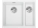Blanco Subline 340/160-U, Silgranit® Puradur®, Bianco, Vasca Principale A Sinistra, Senza Scarico Telecomando
