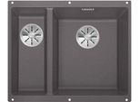Blanco Subline 340/160-U, Silgranit® Puradur®, Grigio Roccia, Vasca Principale Destra, Senza Scarico Telecomando