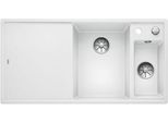 Blanco Axia Iii 6 S-F, Silgranit® Puradur®, Bianco, Lavabo A Destra, Con Scarico A Distanza, Incluso Tagliere In Legno