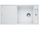 Blanco Axia Iii Xl 6 S, Silgranit® Puradur®, Bianco, Reversibile, Con Telecomando Di Scarico, Incluso Tagliere In Legno