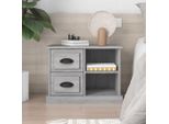 The Living Store Comodino Grigio Sonoma 60X35,5X45 Cm
