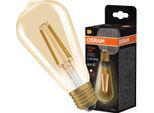 Osram Vintage 1906 Led Classic Edison 7,2W 824 Gold E27 Lampada 806Lm 2400K Bianco Caldo Come 60W Dimmerabile 4099854137822