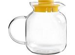 Tazza Ibili-Kristall, Vetro Borosilicato, 1200 Ml, Trasparente/Giallo