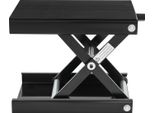 Sollevatore Per Moto - Sollevatore Indipendente - Capacità Di Carico 500 Kg - Altezza Regolabile 9,3-35 Cm - Acciaio #45 - Supporto In Gomma - Per Officina - Nero