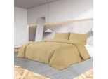 The Living Store Set Di Biancheria Da Letto Taupe 135X200 Cm Microfibra Leggera