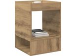 Syfax™ Tavolino Rovere Artigianale 40 X 40 X 56 Cm Legno Multistrato