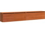 Vidaxl Armadio A Muro Con Ripiano Con Anta Wax Brown Legno Di Pino Massiccio