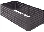 Aiuola Rialzata In Acciaio, Aiuola Per Piante, Cornice Fredda, Aiuola Da Giardino, Fioriera, Innestabile, Fioriera, Vaso Per Piante, Aiuola Per Verdure, 180 X 90 X 60 Cm Per Giardino, Balcone, Terrazza, Traliccio Da Giardino Per Fiori, Piante, Frutta