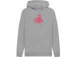 Le Superchicche - Felpa Con Cappuccio Unisex Uomo/Donna PN1366 (S) (Grigio Screziato)