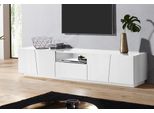 Lowboard Home Affaire "Vega", Weiß (Weiß Hochglanz), B:220Cm H:46Cm T:43Cm, Sideboards, Lowboard, Breite 220 Cm