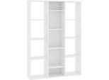 Syfax™ Libreria/Divisorio Bianco 100X24X140 Cm In Legno Multistrato