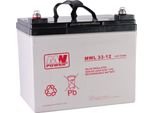 Mwl 33-12: Batteria Agm 12V/33Ah 196*131*170 (T16)
