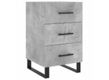 Syfax™ Comodino Grigio Cemento 40X40X66 Cm In Legno Multistrato