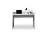 Schreibtisch Home Affaire "Vega, Schreibtisch, Kleiner Computertisch, BüRotisch FüR BüRo", Weiß (Weiß Hochglanz), B:100Cm H:75Cm T:50Cm, Tische, Schreibtisch, Mit 2 Diagonalseit, Arbeitsplatte Breite 100 Cm