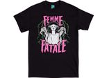 The Bride Of Frankenstein - Maglietta "Femme Fatale"" Per Uomo/Donna Unisex TT990 (Xxl) (Nero)"