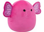 Squishmallows Knuffel Pluche - Evelyn L'elefante Farfalla Rosa Caldo - 40 Cm