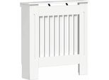 Vidaxl Copriradiatore Bianco Lucido 78 X 19 X 81,5 Cm