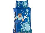Minecraft - Set Di Biancheria Da Letto Per Letto Singolo " Of The Dark"" AG3982 (Letto Singolo) (Colorato)"