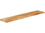 Syfax™ Piano Tavolo Bordi Vivi 160X40X2,5 Cm Legno Massello Di Mango