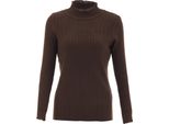 Maglione Lavorato A Maglia Da Donna Aleva - Marrone, Xs/S