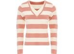 Maglione Da Donna Bridgeport - Rosa Scuro Bianco Lana, Xs/S