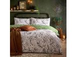 Furn - Set Di Biancheria Da Letto Stampata "Celestial Stories"", Reversibile RV3637 (Letto Matrimoniale) (Verde)"