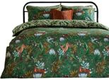 Furn - Set Di Biancheria Da Letto Stampato "Into The Woods"", Reversibile RV3620 (Letto Matrimoniale) (Verde Abete)"