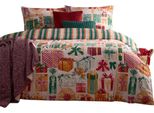 Furn - Set Di Biancheria Da Letto Stampato "All Wrapped Up"", Reversibile RV3596 (King/Super King) (Smeraldo/Rosso)"