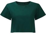 Tridri - Top Corto Da Donna RW8383 (Xs) (Petrolio)