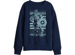 Captain America - Felpa Per Bambini TV30199 (152-158) (Blu Navy)