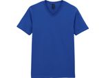 Maglietta Da Uomo Gildan Soft Style, Scollo A V, Maniche Corte BC490 (3XL) (Blu Reale)