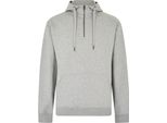 Kustom Kit - Felpa Con Cappuccio Da Uomo, Con Zip Corta, Regolare BC7243 (S) (Grigio Melange)
