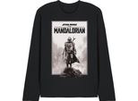 Star Wars: The Mandalorian - Maglietta Unisex Da Uomo/Donna, Maniche Lunghe TV30217 (S) (Nero)