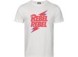 David Bowie - Maglietta "Rebel Rebel"" Per Uomo/Donna Unisex GD4255 (Xxl) (Bianco Antico)"