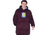 Aston Villa Fc - Coperta Con Cappuccio Per Uomo/Donna Unisex, Taglia Extra Large GF1326 (XL-3XL) (Rosso Vino)