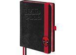 Marvel - Taccuino "Luxe"" Deadpool PM13083 (Taglia Unica) (Nero/Rosso)"