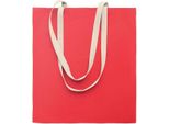 Midocean - Borsa Della Spesa "Zevra Colour"", Cotone MO1941 (Taglia Unica) (Rosso)"