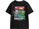 Minecraft - Maglietta Per Ragazzi NS9118 (146-152) (Nero)