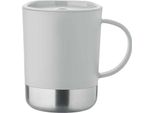 Midocean - Tazza Da Caffè "Beaker"", A Parete Singola, 300 Ml MO1937 (Taglia Unica) (Grigio)"