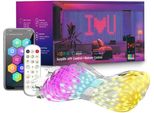 Zelurxx Catena Luminosa A Led Rgb Intelligente – App E Telecomando, Testo/Motivo Fai Da Te, IP65, 3 M
