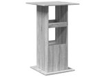 Syfax™ Tavolo Bar Portaoggetti Grigio Sonoma 60X60X102 Cm Multistrato