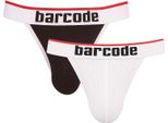 Barcode Berlin - Intimo Da Uomo Sospensorio - Cosme Jockstrap Multipack 1X Black + 1X White - Taglia M