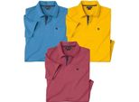 Atlas For Men - Polo Da Uomo (Confezione Da 3) AF2667 (L) (Blu/Rosso/Giallo)
