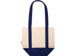 Floso - Borsa "Sam"", Cotone Riciclato, Mini PF4955 (Taglia Unica) (Blu Navy/Naturale)"