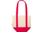 Floso - Borsa "Sam"", Cotone Riciclato, Mini PF4955 (Taglia Unica) (Rosso/Naturale)"