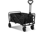 Aopunly Carrello A Mano Pieghevole, Carrello A Mano, Carrello Da Giardino Ultraleggero, Fino A 80 Kg Caricabile Manico Telescopico Nero Carrello Pieghevole Per La Spesa, Giardino