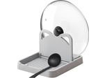 Portacucchiai Universale Portatappi 18X14X10 Cm Grigio Utensili Da Cucina
